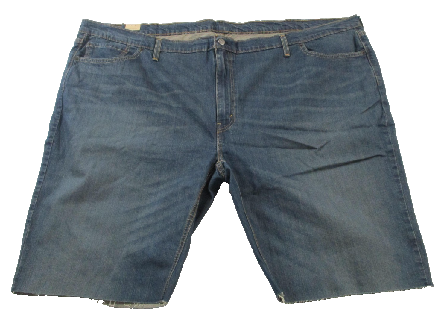 Levi's 559 Shorts Mens 56 Blue Denim Cutoff Raw Hem Big & Tall Bermuda 14200