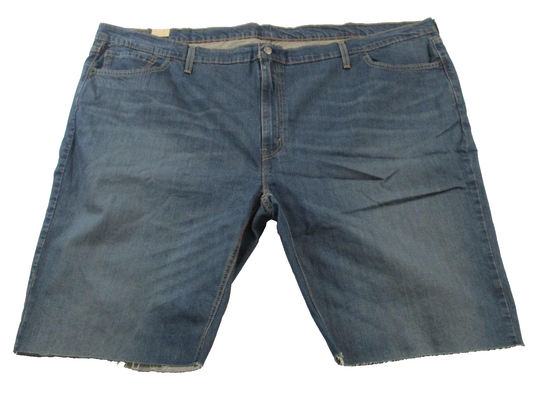 Levi's 559 Shorts Mens 56 Blue Denim Cutoff Raw Hem Big & Tall Bermuda 14200