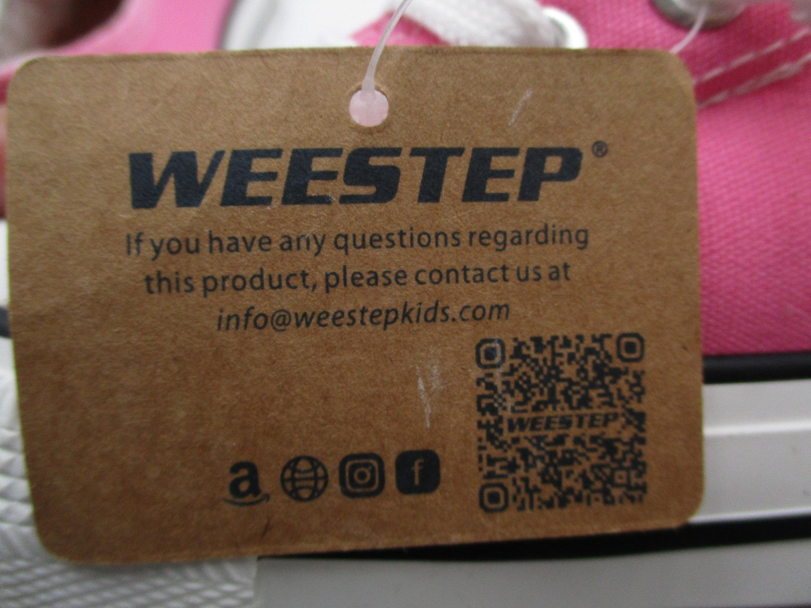 Weestep 101Simple-F Shoes Girls Size 10 Pink Canvas Low Top Casual Sneakers10