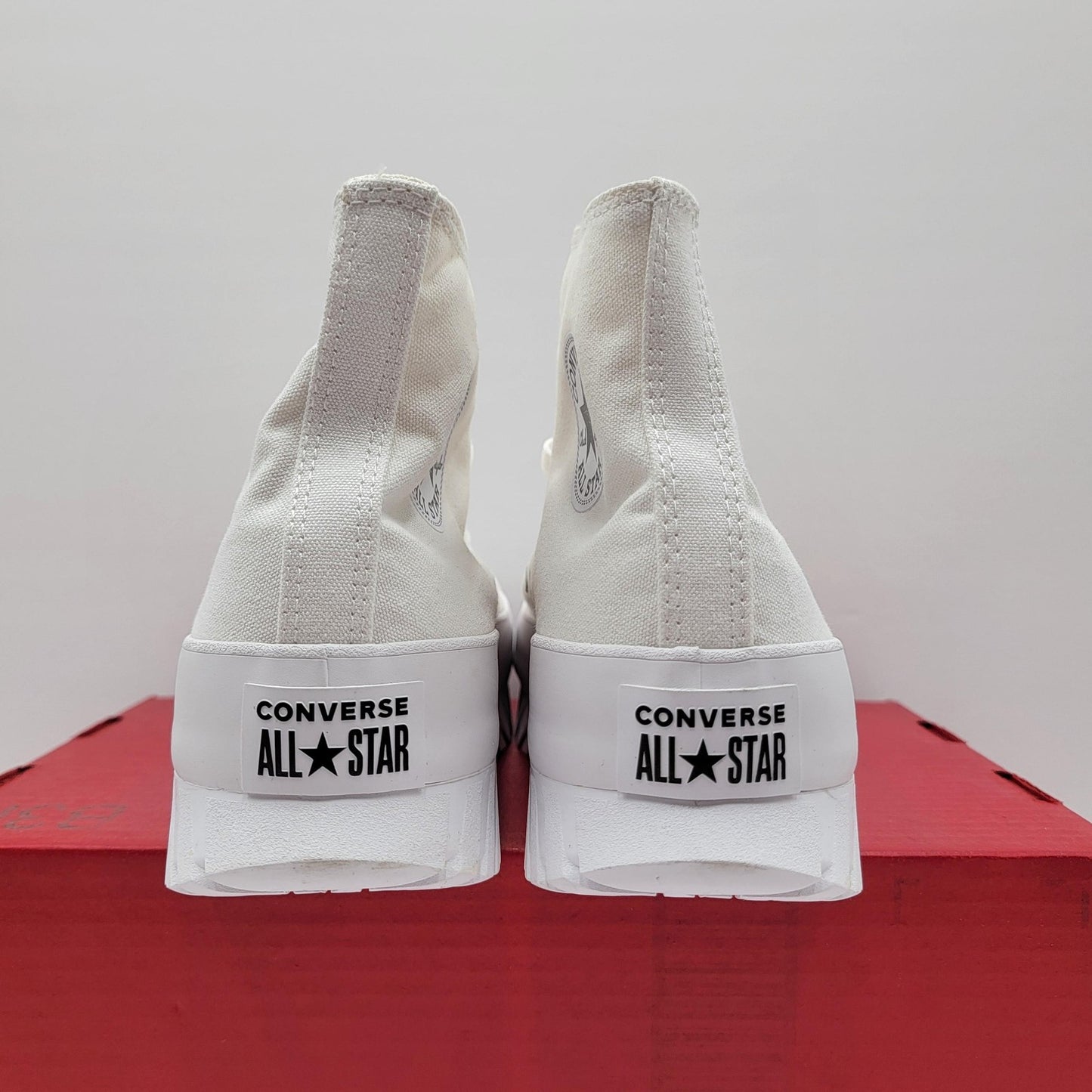 Converse CTAS Lugged 2.0 Hi Shoes Mens Size 10 White Egret Black Platform Chunky5