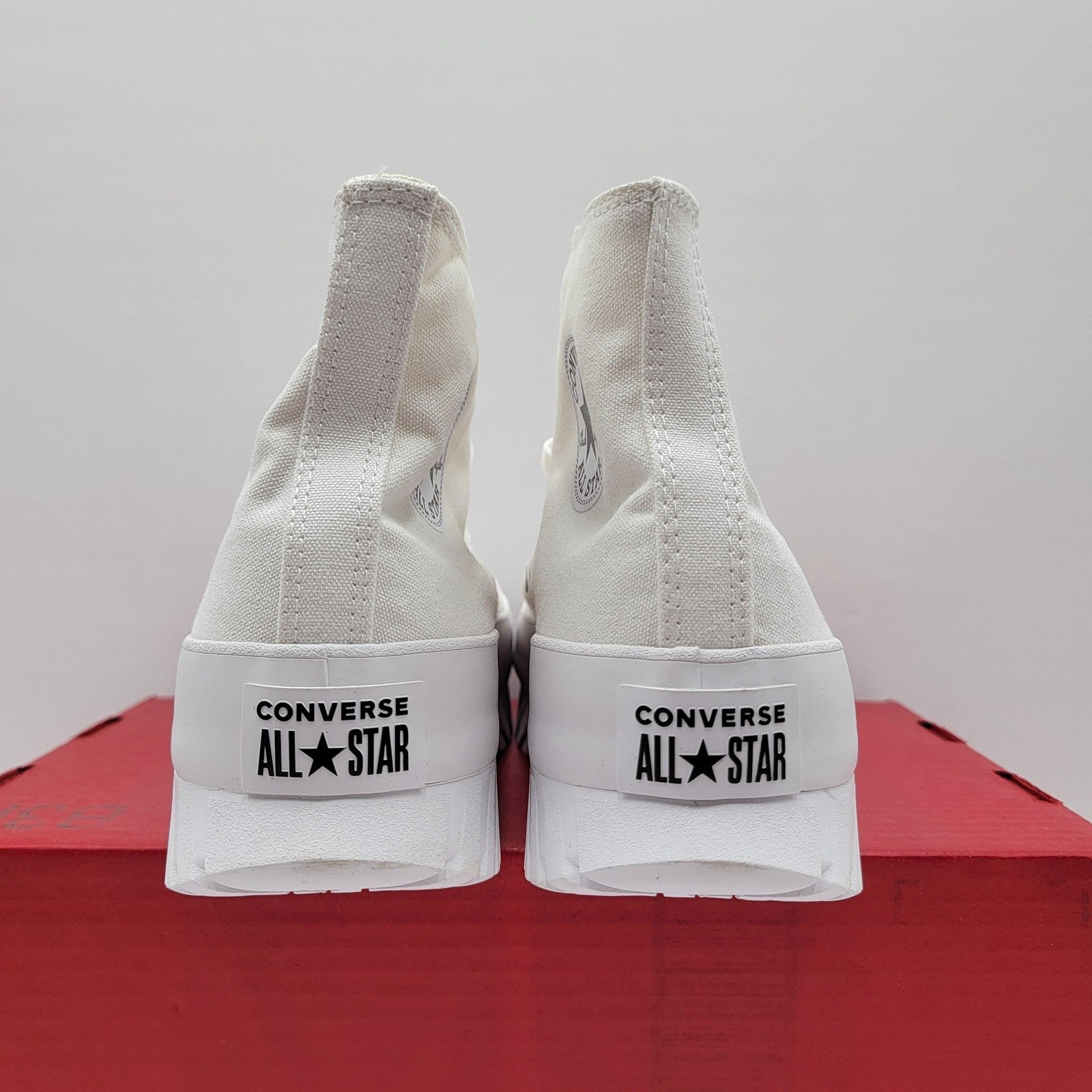 Converse CTAS Lugged 2.0 Hi Shoes Mens Size 10 White Egret Black Platform Chunky5