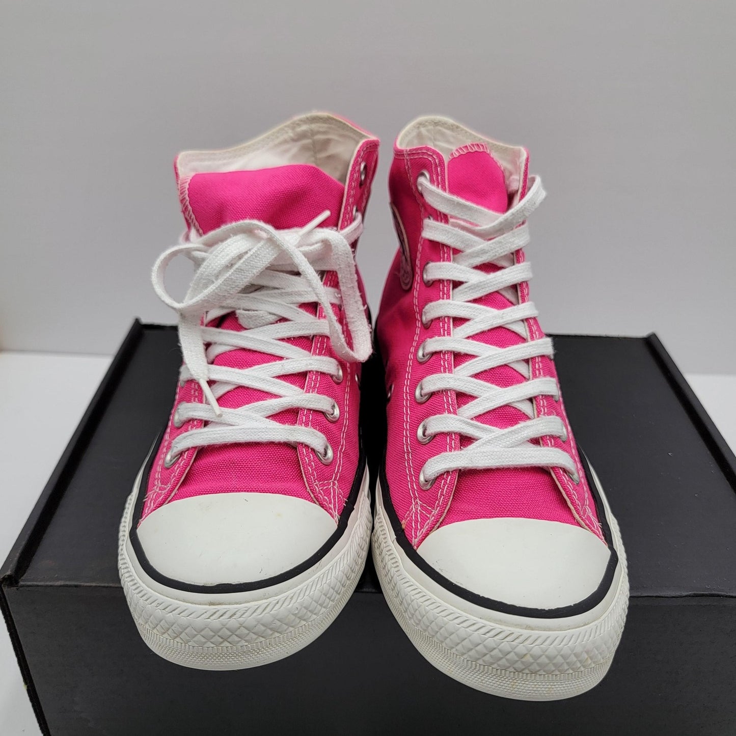 Converse Chuck Taylor All Star Shoes Mens Size 8 Pink High Top Canvas Sneaker2
