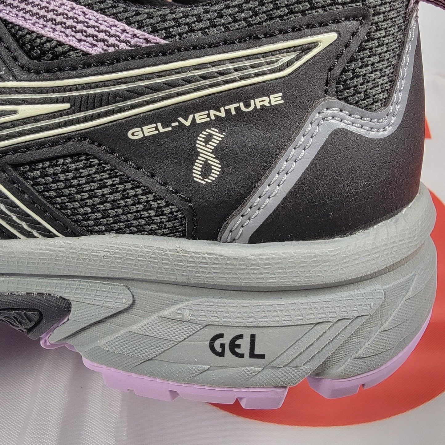 ASICS Wmns Gel Venture 8 Wide 'Black Ivory'  Sz 9 1012A706 002