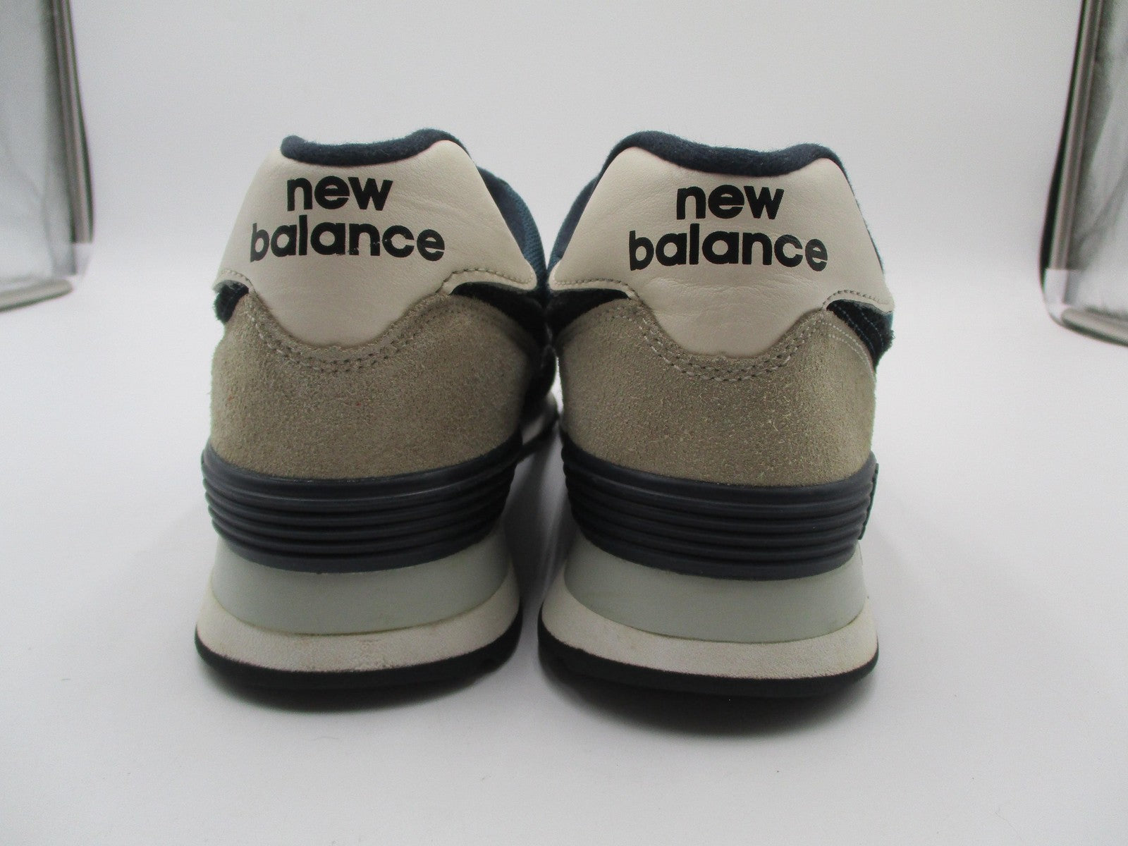 New Balance Classic 574 Shoes Mens Size 10.5 Blue Navy Suede Mesh ML574BD25