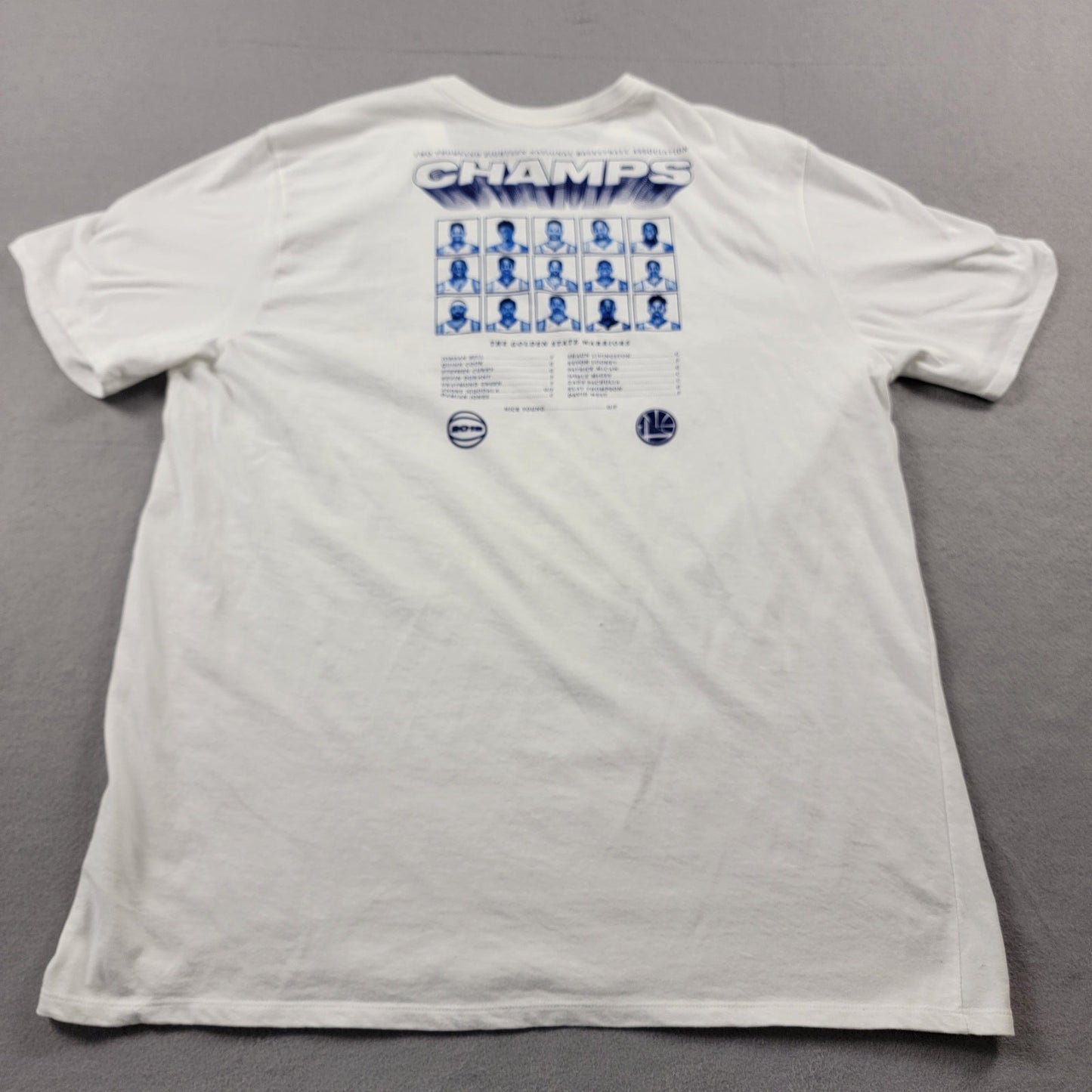 Golden State Warriors 2018 NBA Champs Nike Drifit T White Sz XXL1