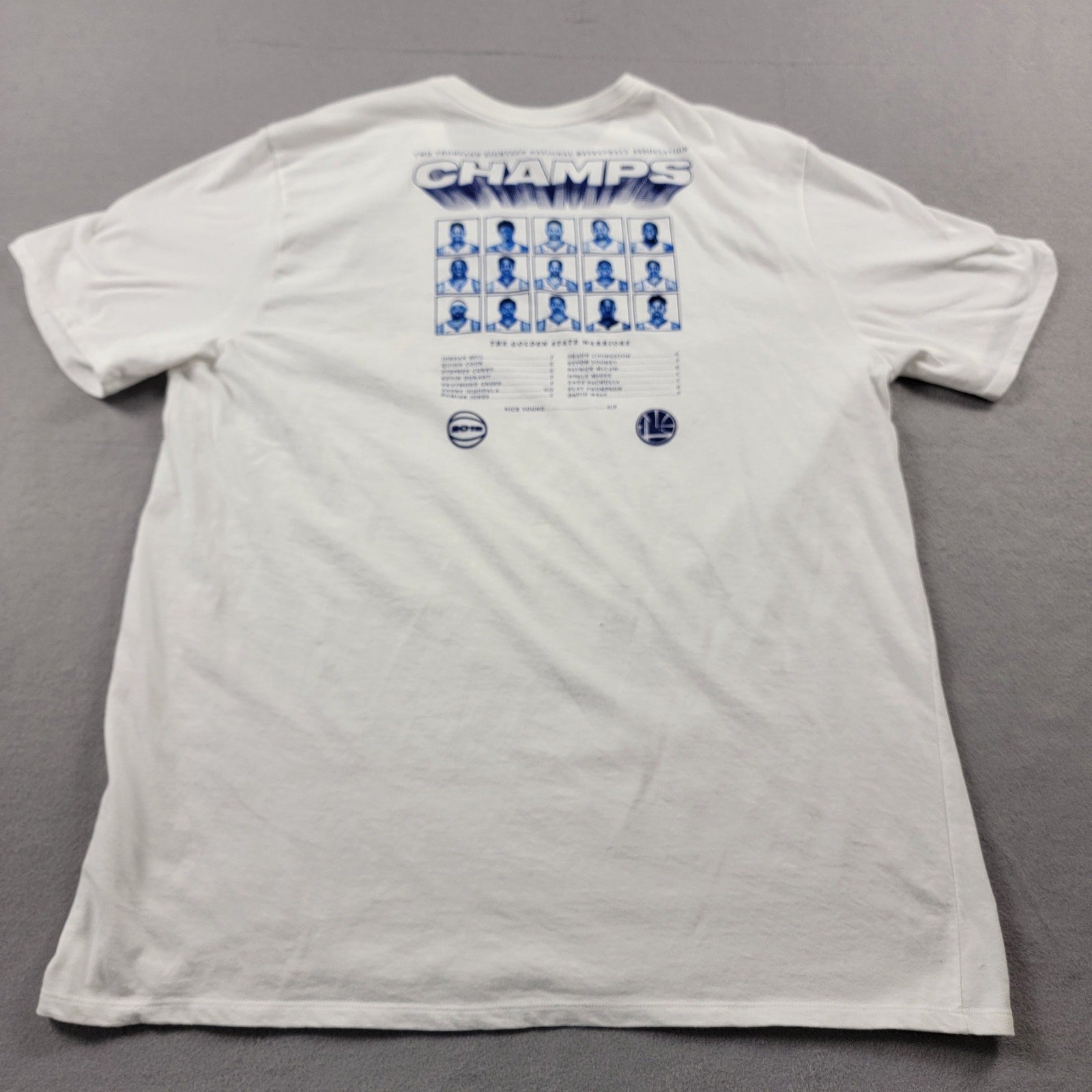 Golden State Warriors 2018 NBA Champs Nike Drifit T White Sz XXL1