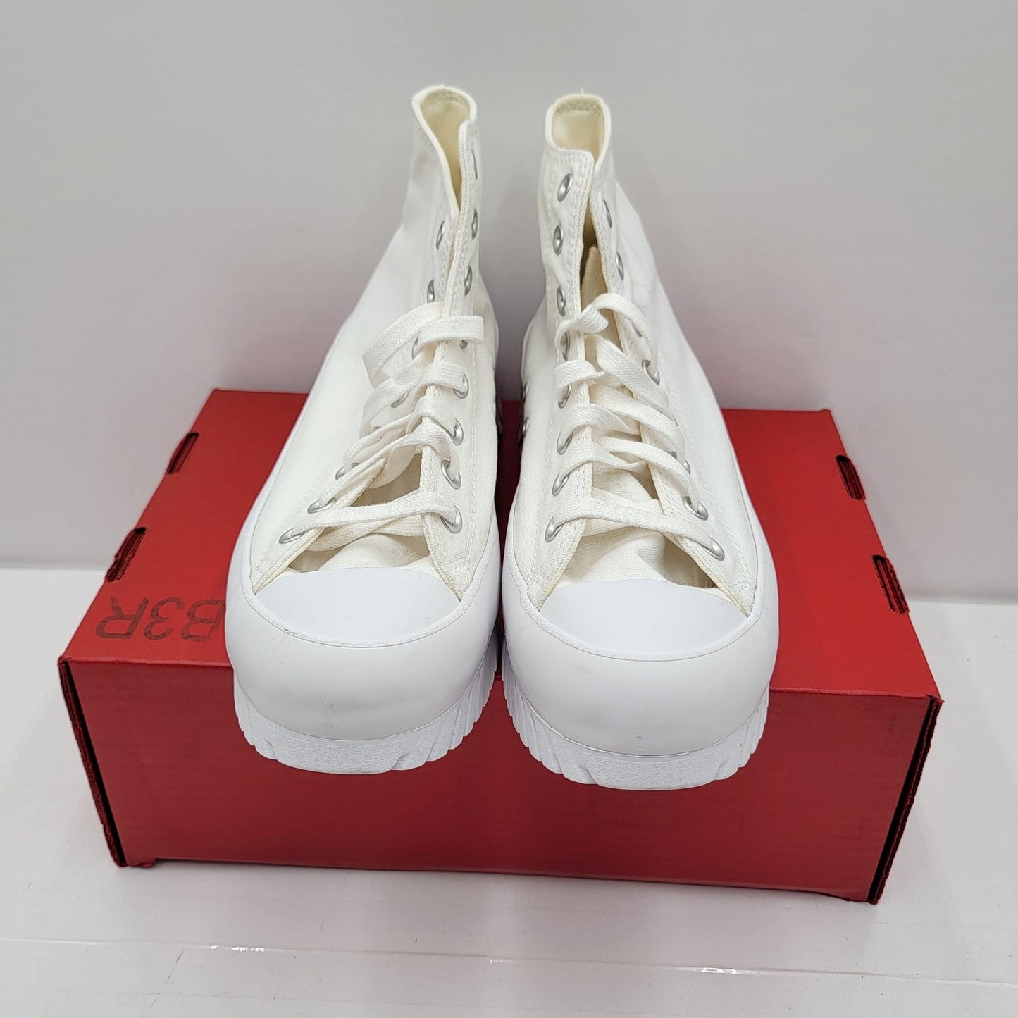 Converse CTAS Lugged 2.0 Hi Shoes Mens Size 10 White Egret Black Platform Chunky2