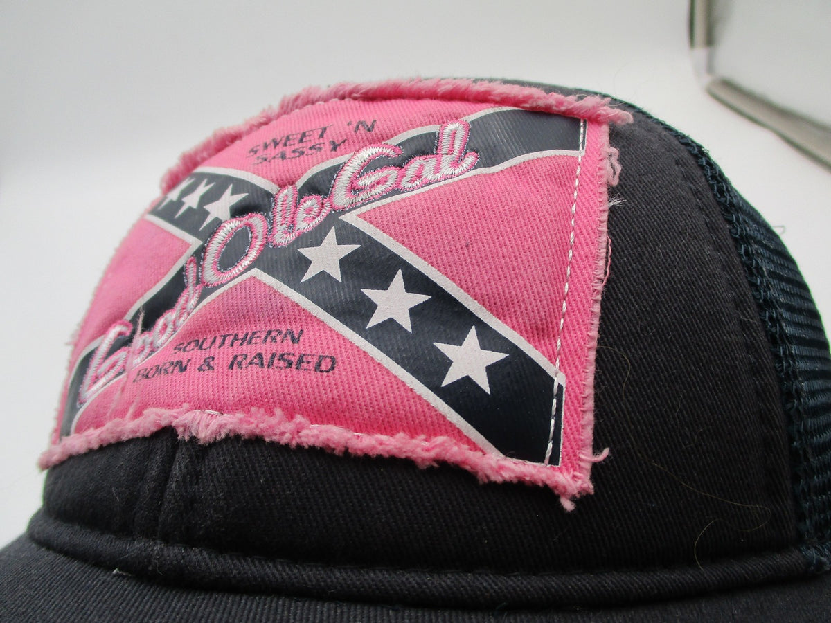 Good Ole Gal Hat Cap Strap Back Black Pink Southern Trucker Adjustable Womens3