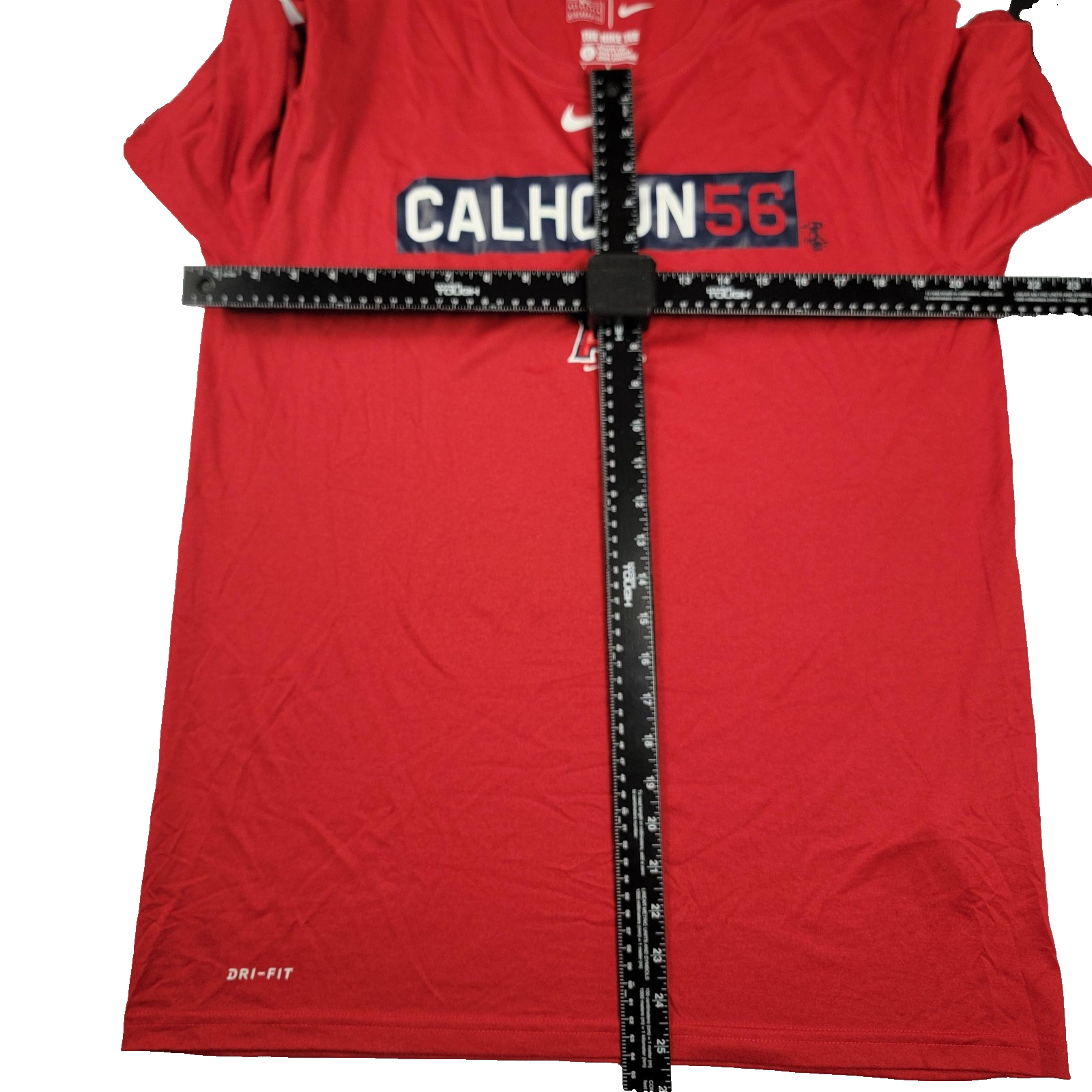 Los Angeles Angels Shirt Mens Large Red MLB Baseball Dri Fit Nike Calhoun 56 9933