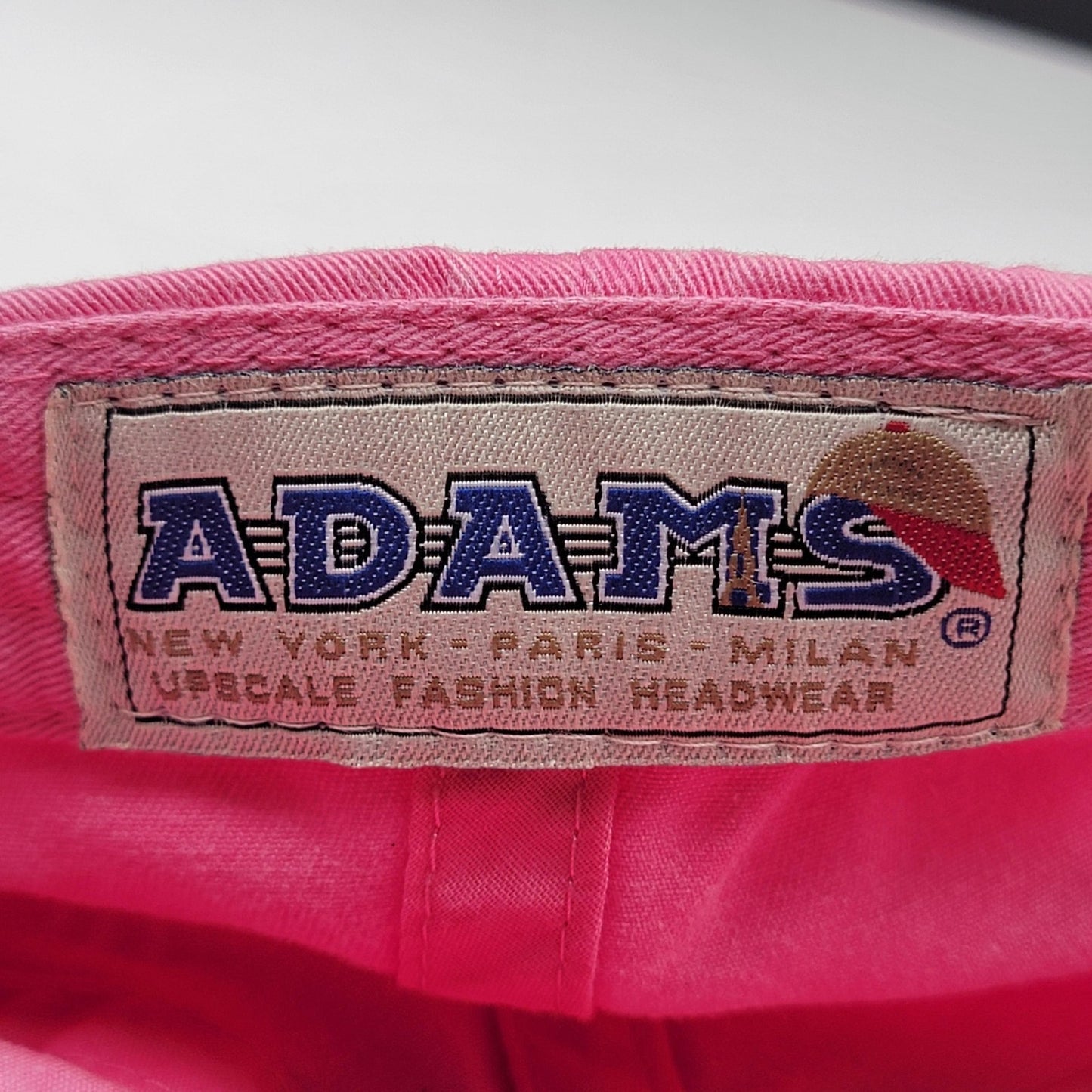 Block Island Hat Cap Strap Back Pink Embroidered Map Adams Casual Mens Cotton6