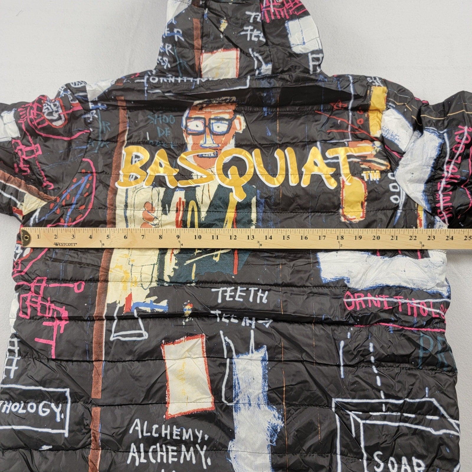 JeanMichel Basquiat x Members Only 'Alchemy' Puffer Jacket Sz L