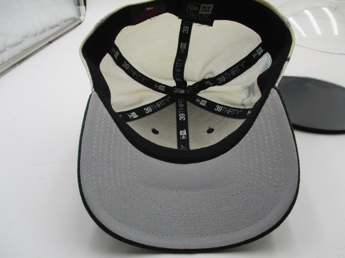 Miami Marlins Hat Cap Fitted Mens Large Gray MLB Baseball 39THIRTY New Era10