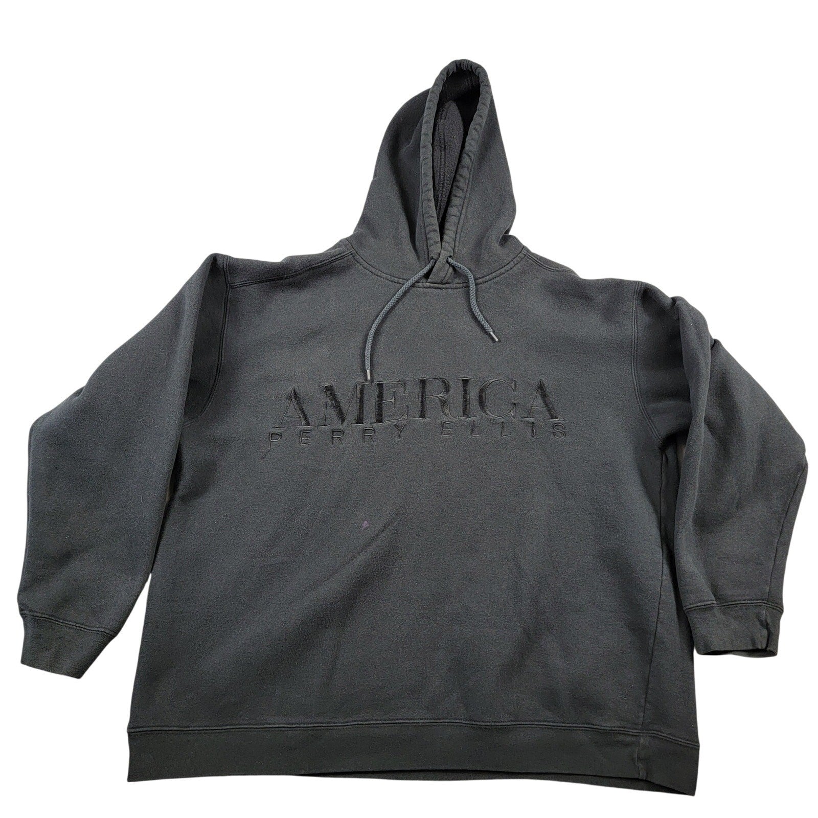 America Perry Ellis Men's Black Pullover Hoodie  Size L
