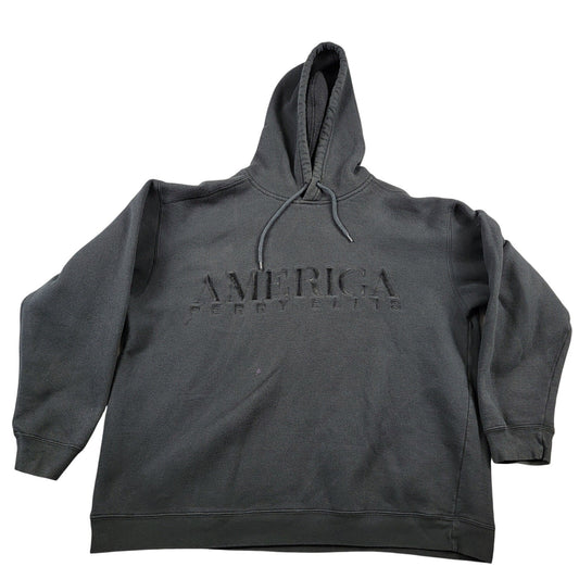 America Perry Ellis Men's Black Pullover Hoodie  Size L
