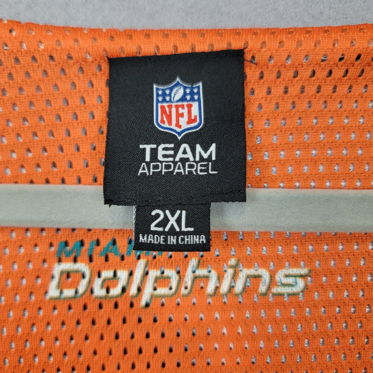 Miami Dolphins NFL Reversible Mesh Tank Top Mens 2XL Teal Orange3