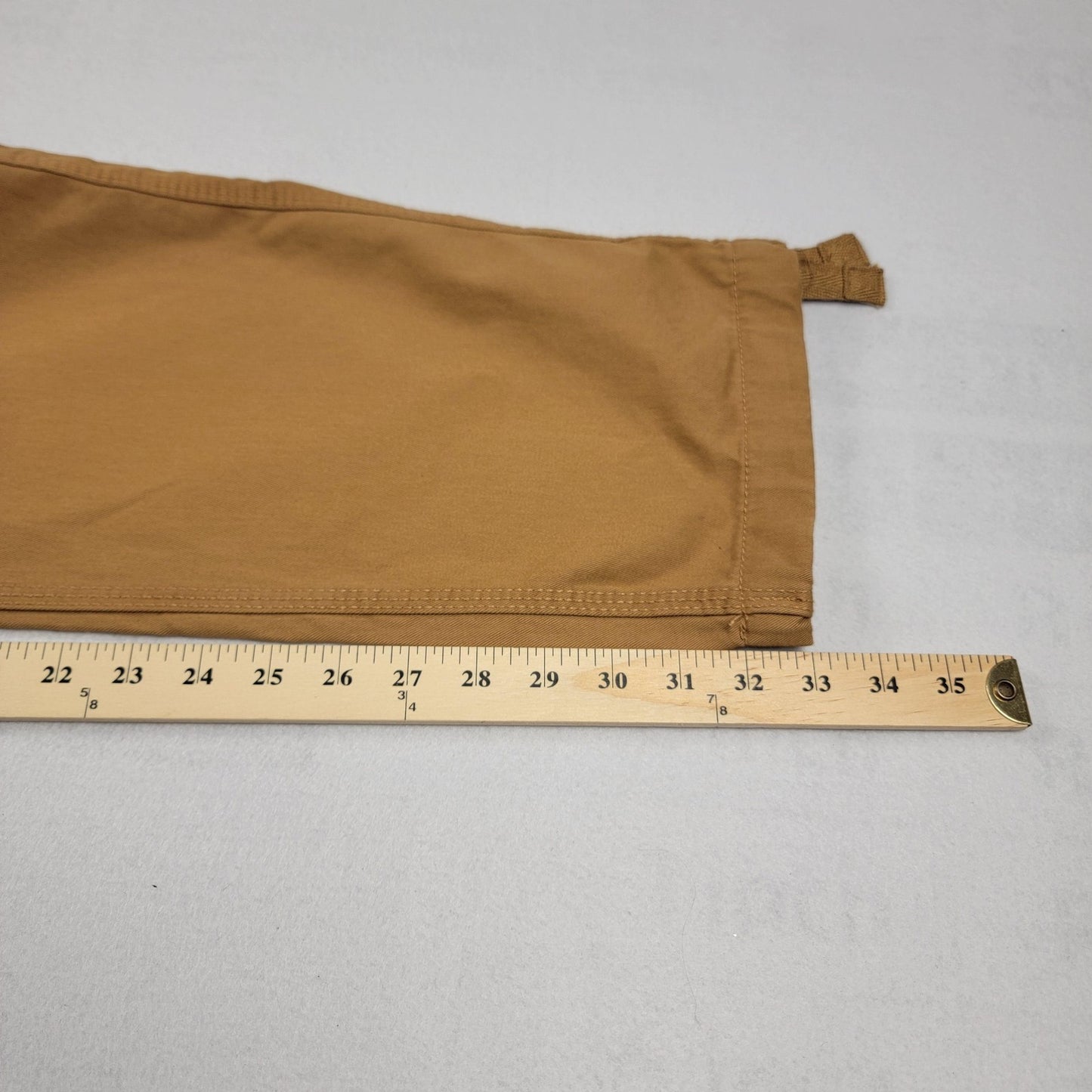 Jordan Craig Cargo Pants Mens 34x32 Khaki Tan Utility Pockets Drawcord Hem