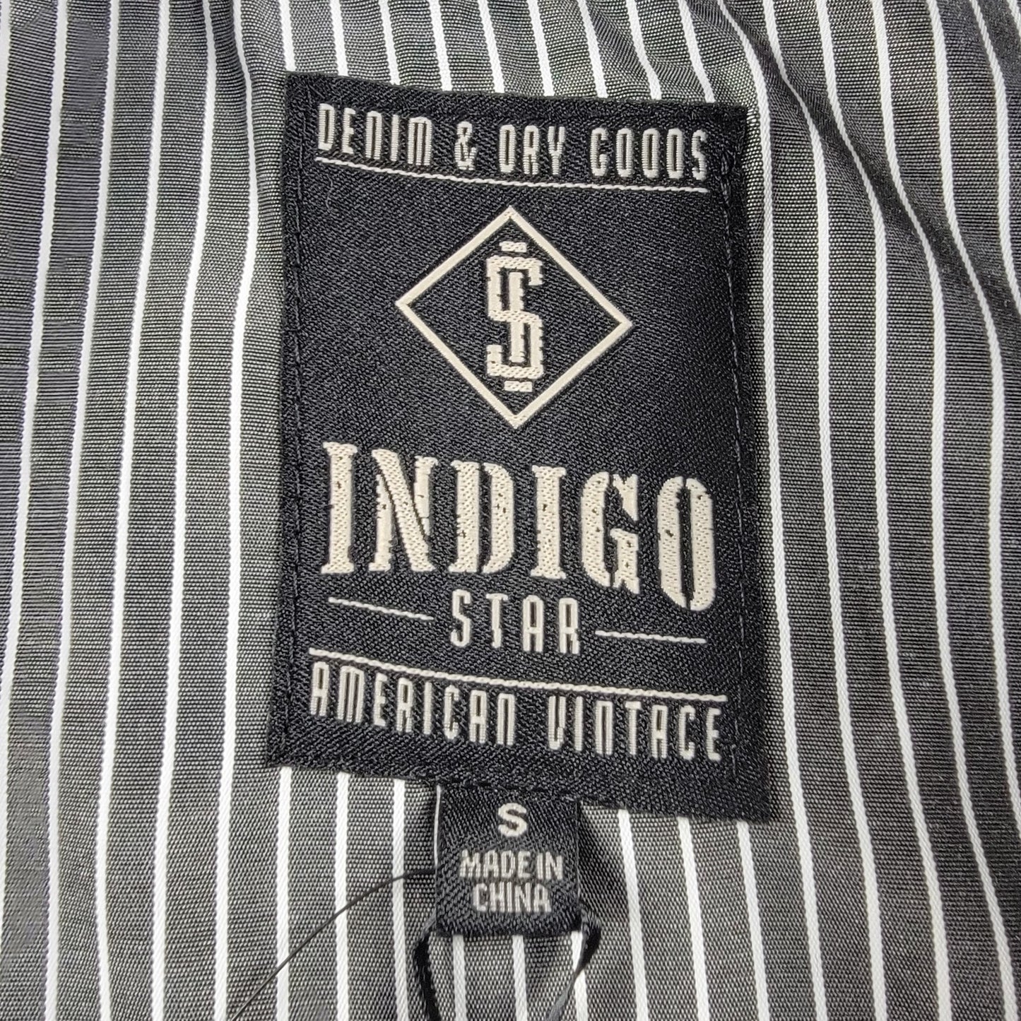 Indigo Star Men’s Crimson Windowpane Bomber Jacket Size S NWT MILJ618