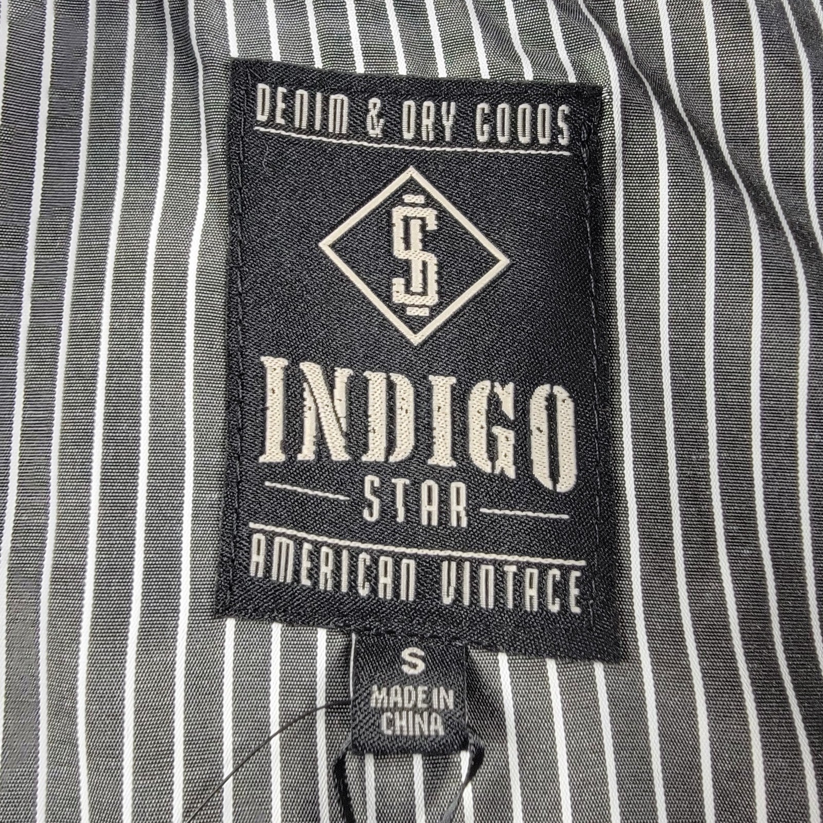 Indigo Star Men’s Crimson Windowpane Bomber Jacket Size S NWT MILJ618