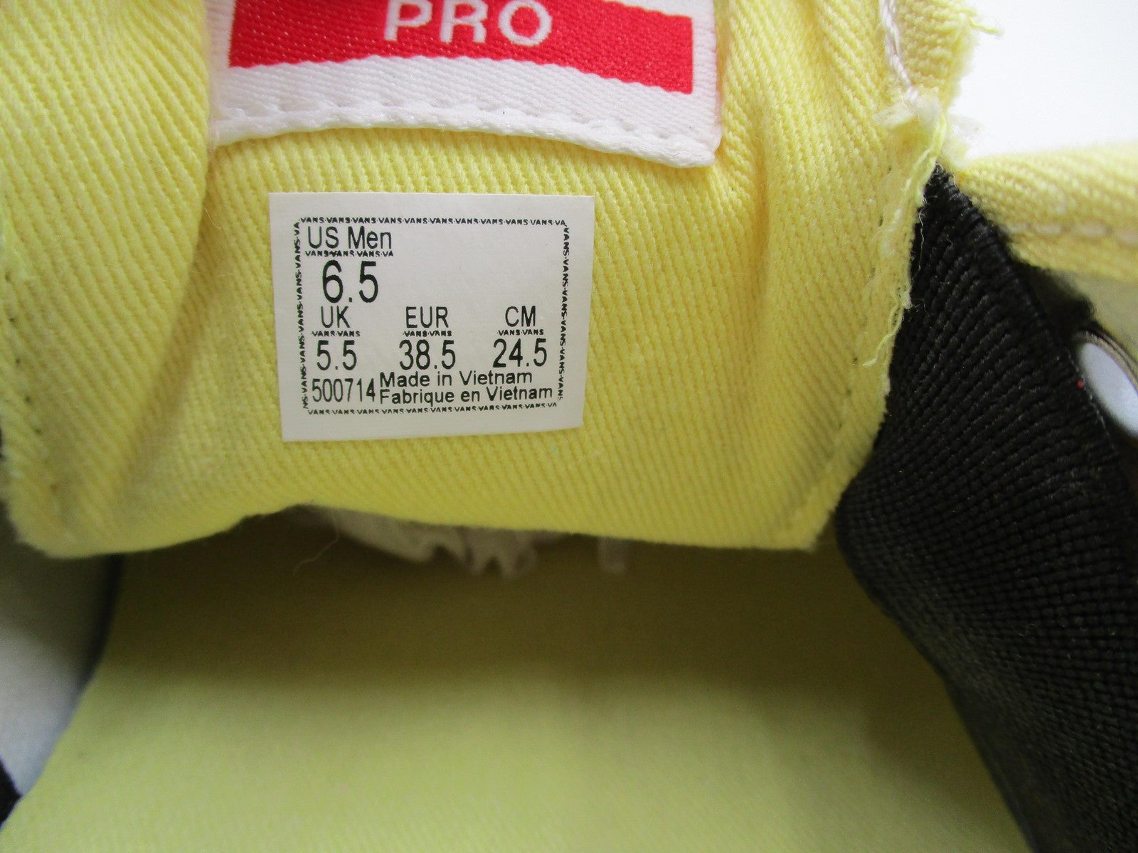 Vans Chima Ferguson Pro Shoes Mens Size 6.5 Yellow Canvas Gum Skate Sneakers17