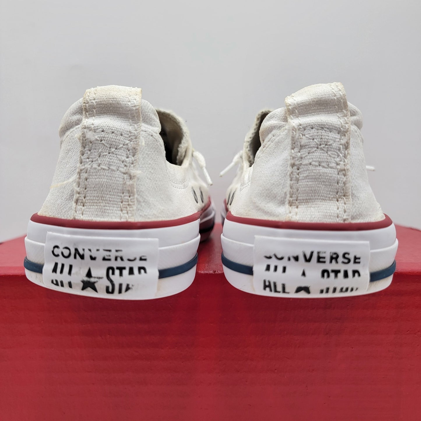 Wmns Converse Sz 9 Chuck Taylor All Star Shoreline Sneakers White 537084F