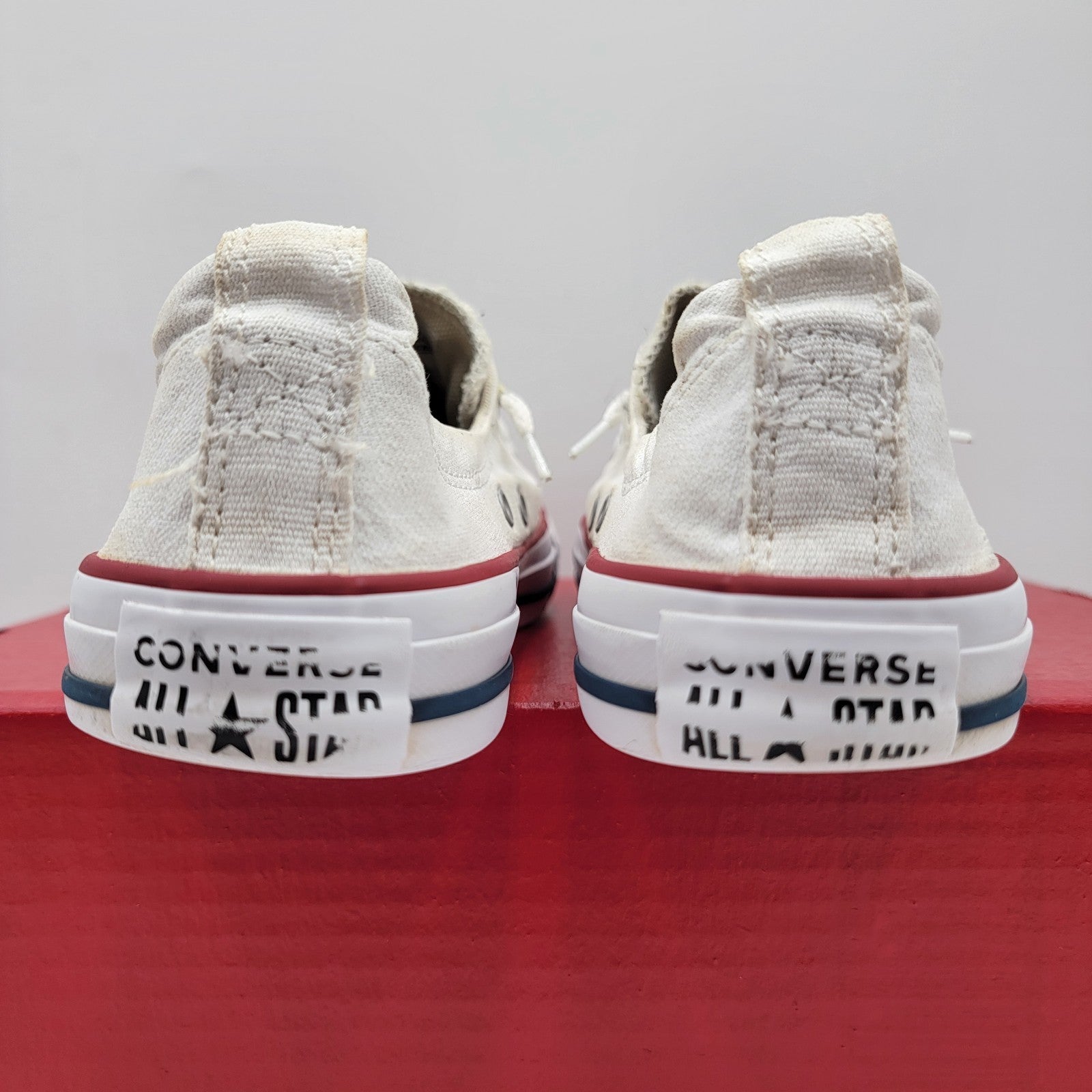 Wmns Converse Sz 9 Chuck Taylor All Star Shoreline Sneakers White 537084F