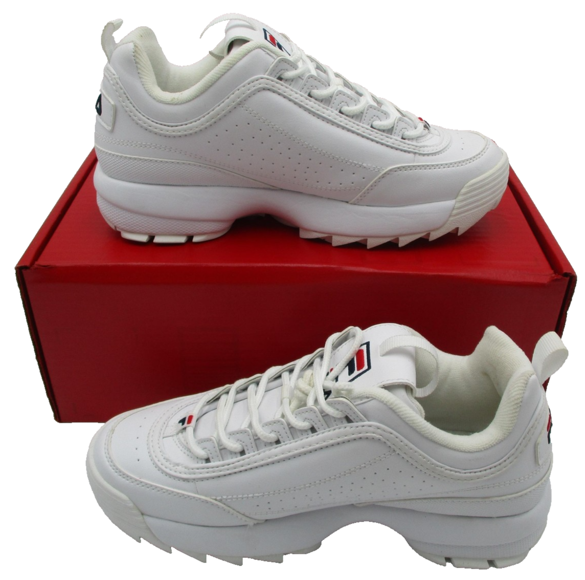 Fila Disruptor 2 Shoes Mens Size 7 White Chunky Low Top Sneakers FW02945111 1Q33