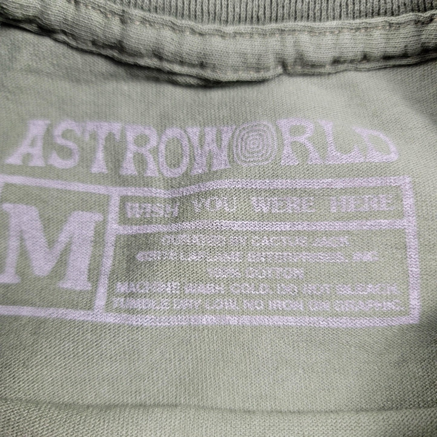 Astroworld Shirt Unisex Medium Green Travis Scott Festival Run Daisy Graphic Tee2