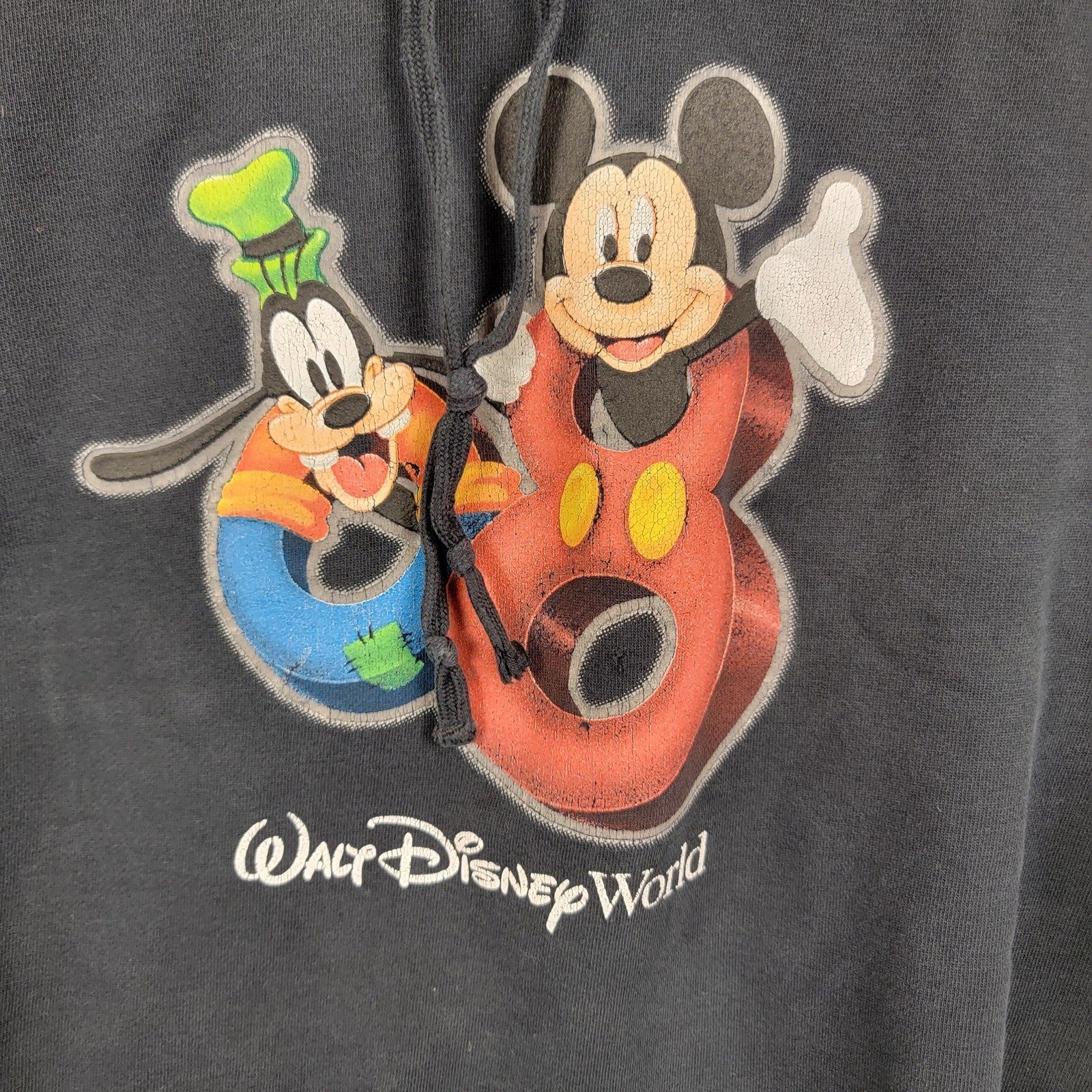 2000s Walt Disney World Pullover Hoodie Goofy Mickey Sz 2XL/3XL
