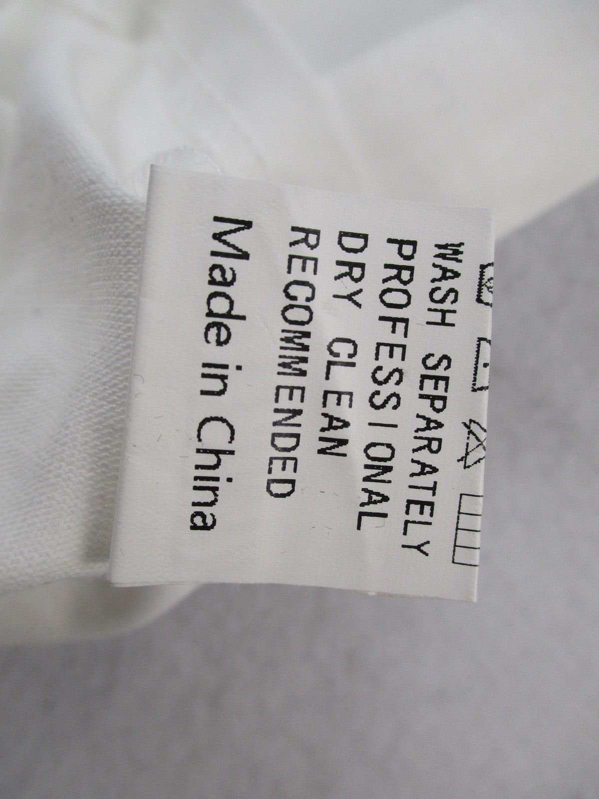 NIEPCE Yin Yang Shirt Mens Medium White Crane Graphic Embroidered Tee 15119
