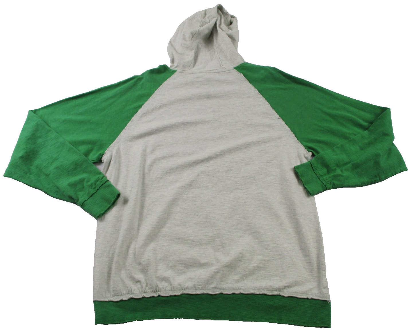 Cabela's Hoodie Mens Large Gray Green Pullover Jersey Raglan Graphic Sweatshirt1