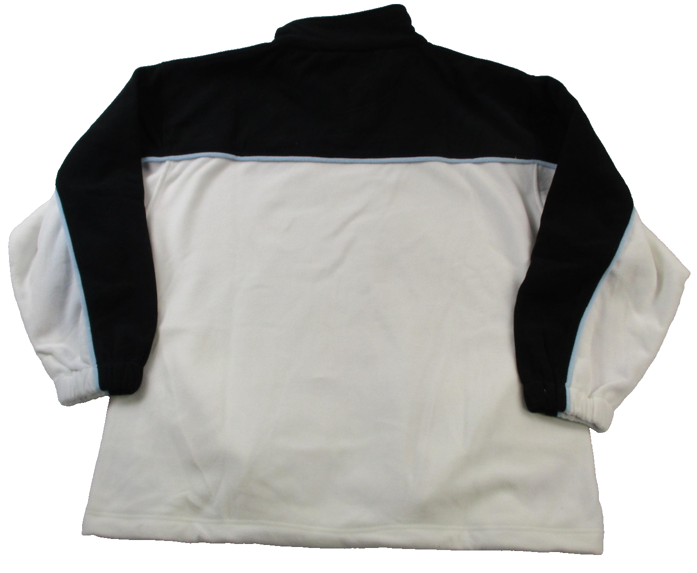 Southpole Sweatshirt Mens 2XL White Blue Fleece Pullover Snap Mock Neck Logo1