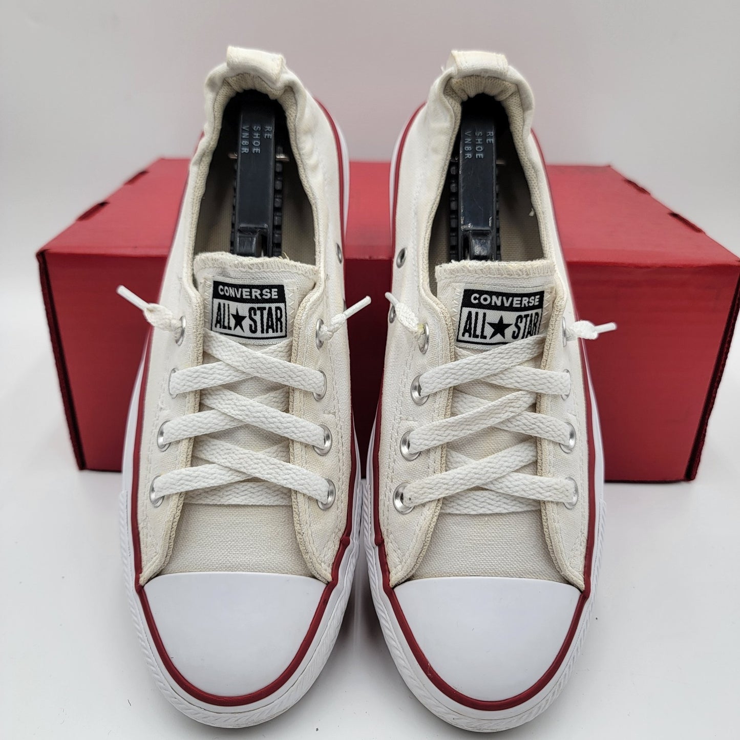 Wmns Converse Sz 9 Chuck Taylor All Star Shoreline Sneakers White 537084F