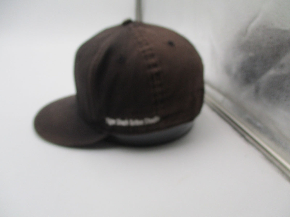New Era Hat Cap Snap Back Mens One Size Brown Tiger Shark Tattoo Studio 9FIFTY7