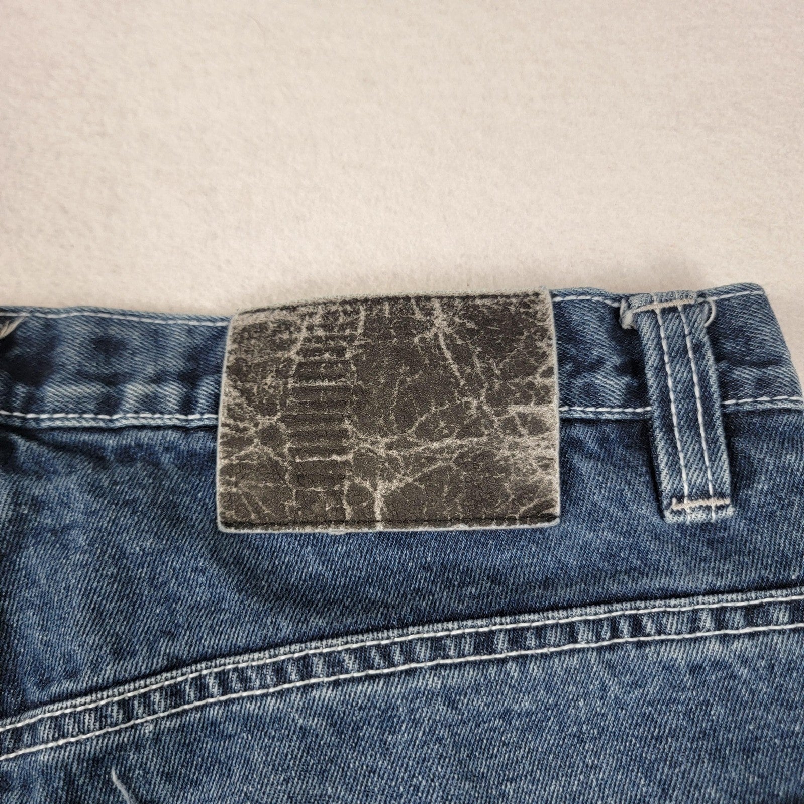Southpole Jeans Mens 36 Blue Carpenter Workwear Utility Pockets Hammer Loop 11906
