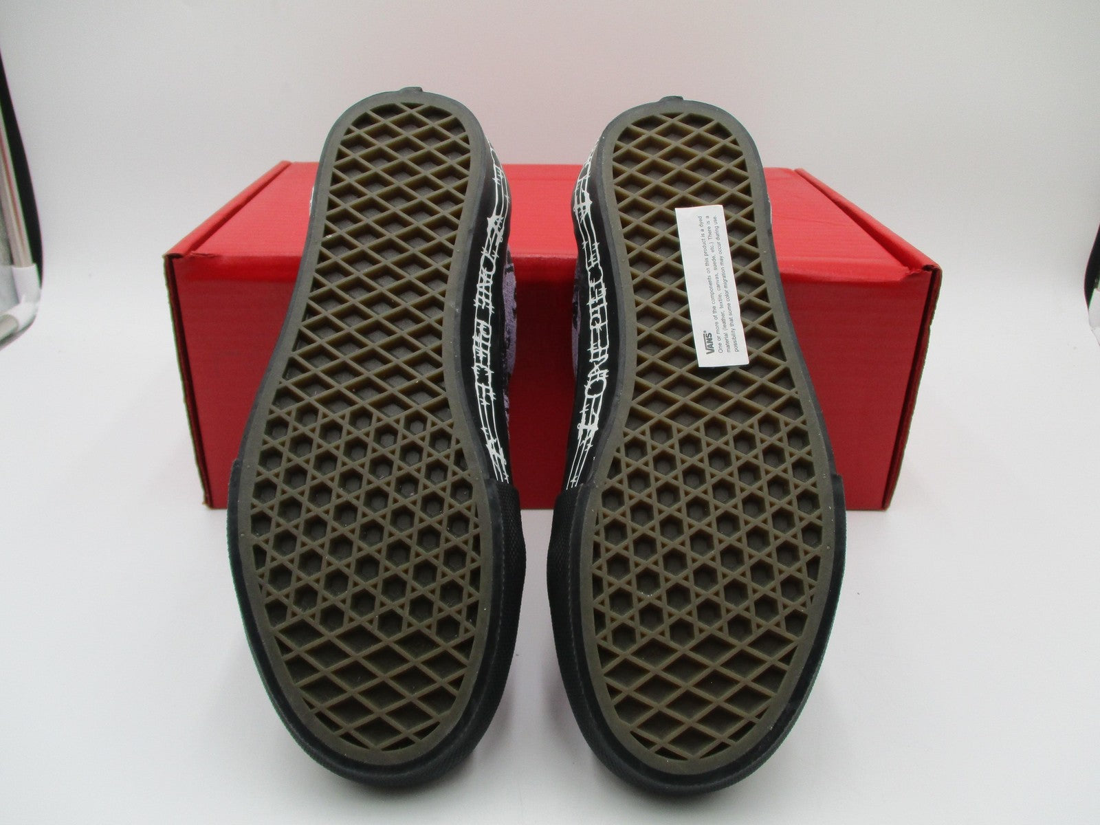 Vans One Piece Nico Robin Shoes Mens Sz 4.5 Purple Black Skateboarding Anime 1J16