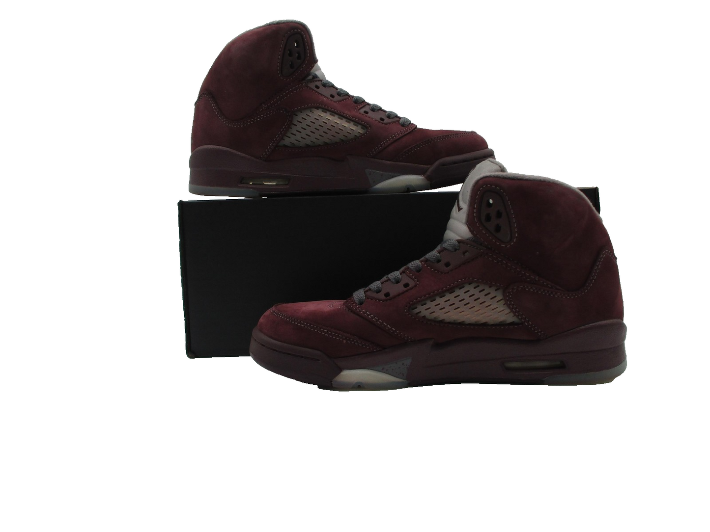Nike Air Jordan 5 Retro Shoes Youth Size 5.5Y Burgundy Grey GS FJ4233600 (1E3)2