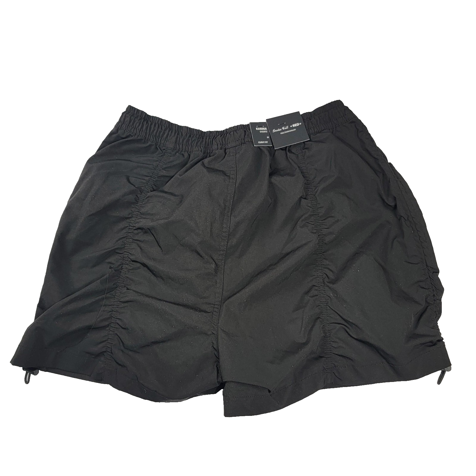 Smoke Rise Red Karina Shorts Wmn Med Black Curvy Fit Cargo Pockets