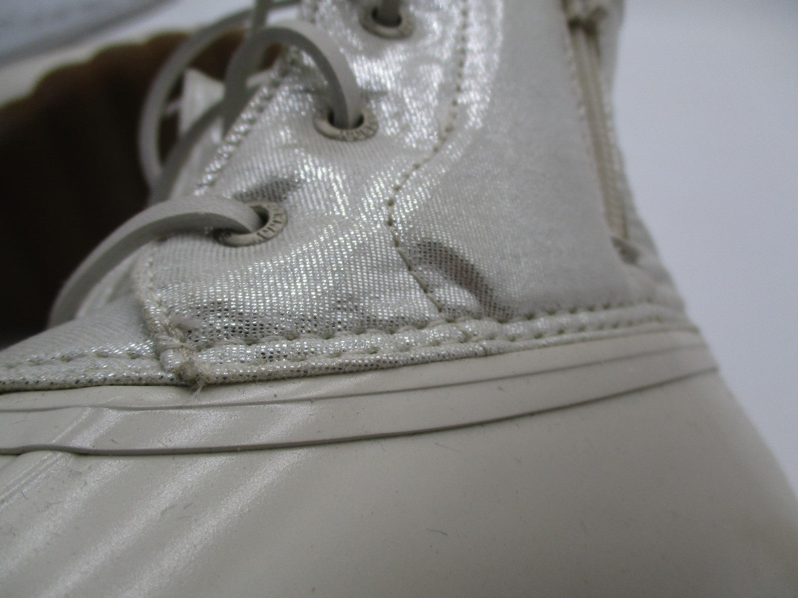 Sperry Saltwater Boots Girls Size 4 White Waterproof Duck Rain Snow Winter12