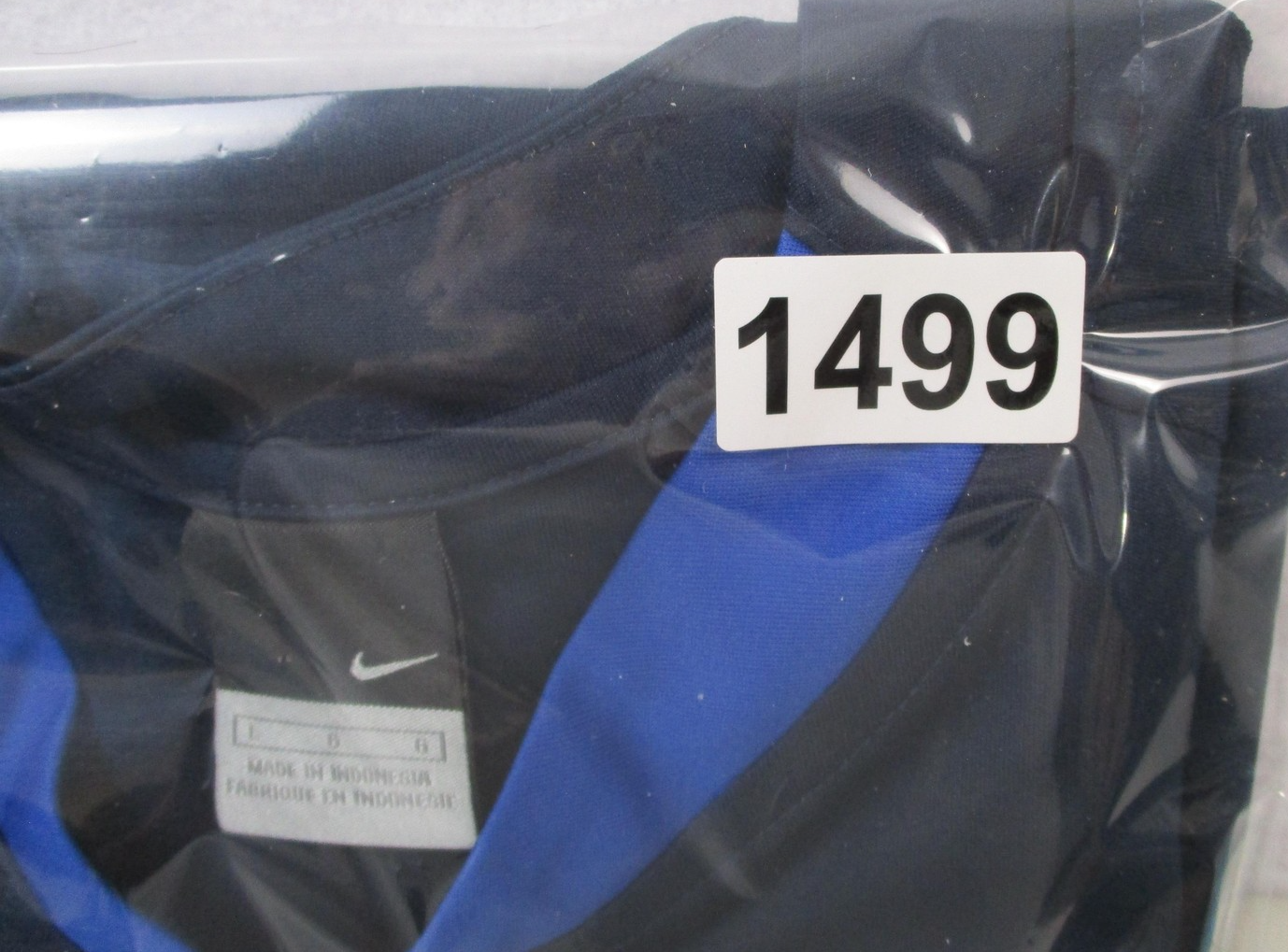 Nike Shirt Mens Large Blue Chevron Raglan Short Sleeve Athletic Jersey 14999