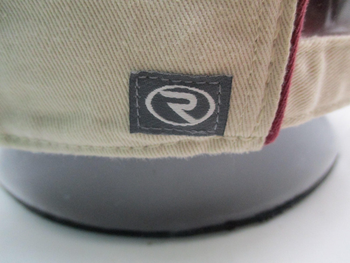 Richardson Hat Cap Strap Back Mens One Size Beige Maroon Baseball Twill 3357