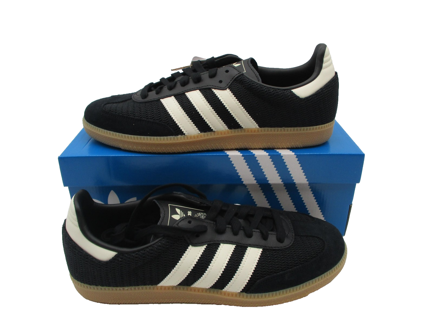 Adidas Originals Samba OG Shoes Mens Size 9 Black White Gum Sneakers JQ51411