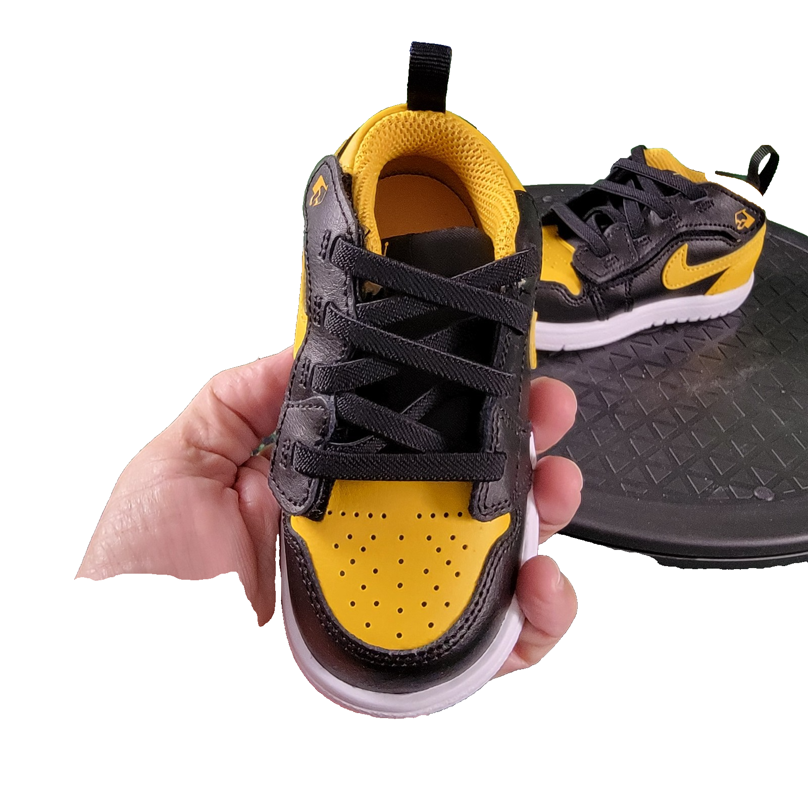 Jordan 1 Low Alt TD 7C Black Yellow Ochre White DR9747072 New With Box1