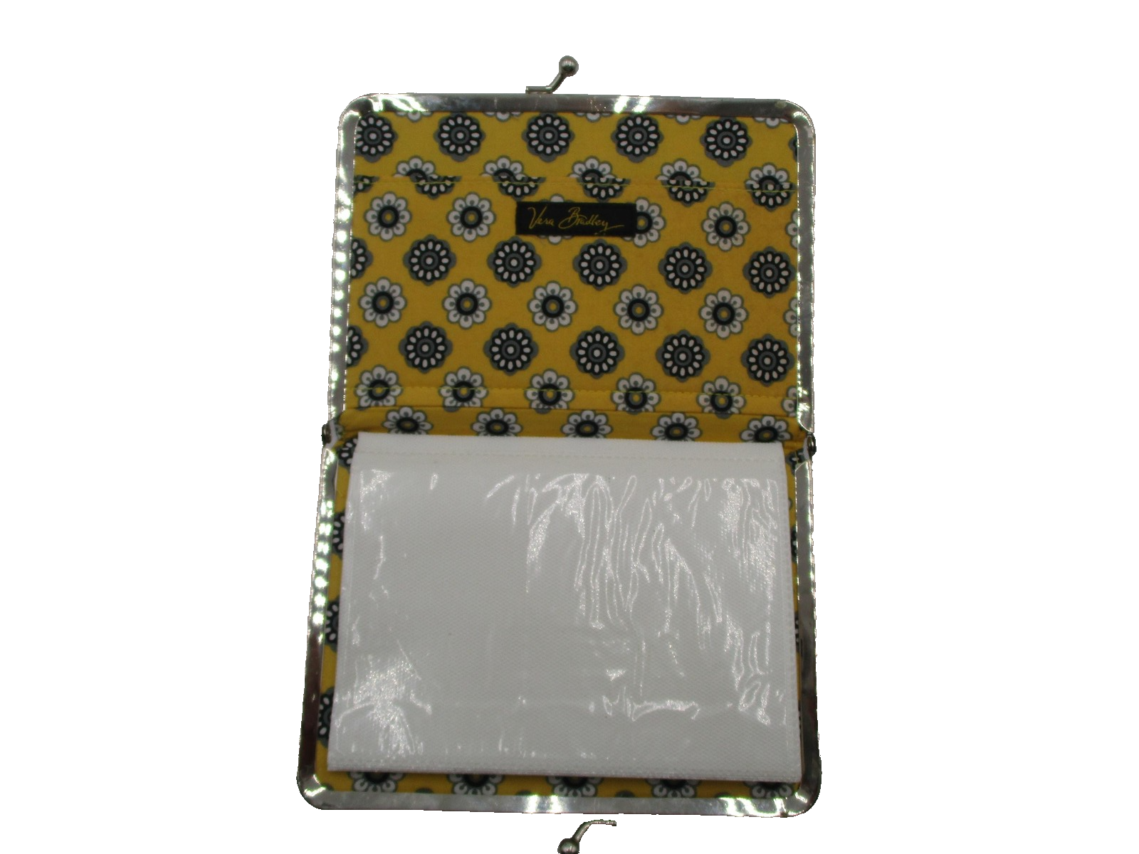 Vera Bradley Photo Wallet Women's One Size Black Bird Floral Quilted Frame2