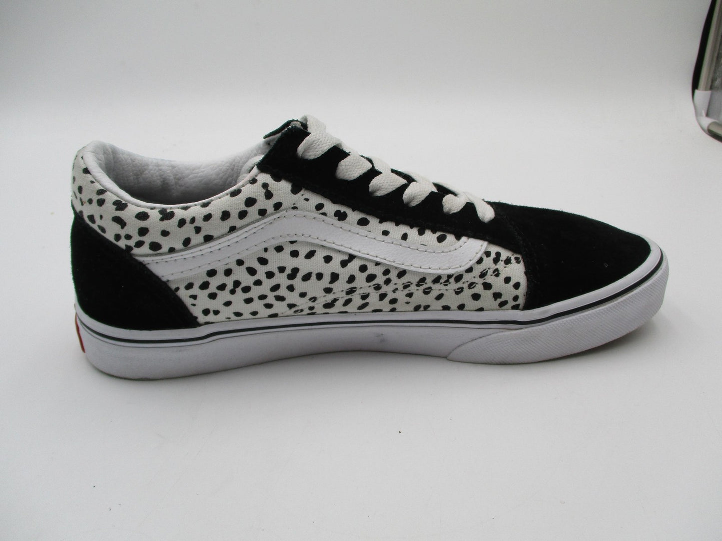Vans Dalmatian Spot Print Shoes Kids Size 6 Black White Suede Sneakers4