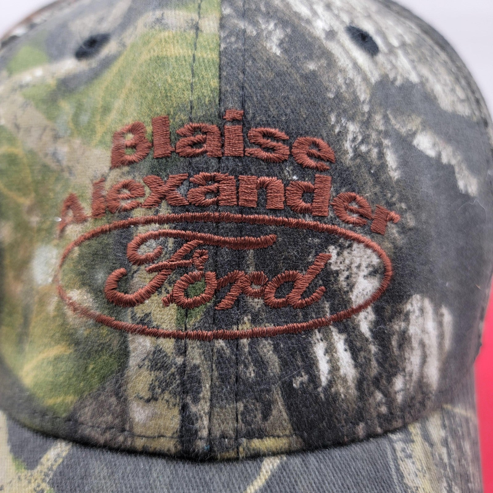Blaise Alexander Ford Hat Cap Strap Back Camouflage Camo Embroidered Mens Green1