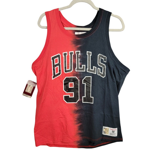 Mitchell & Ness Bulls Rodman 91 Tie Dye Tank Jersey Mens M NWT NBA 880
