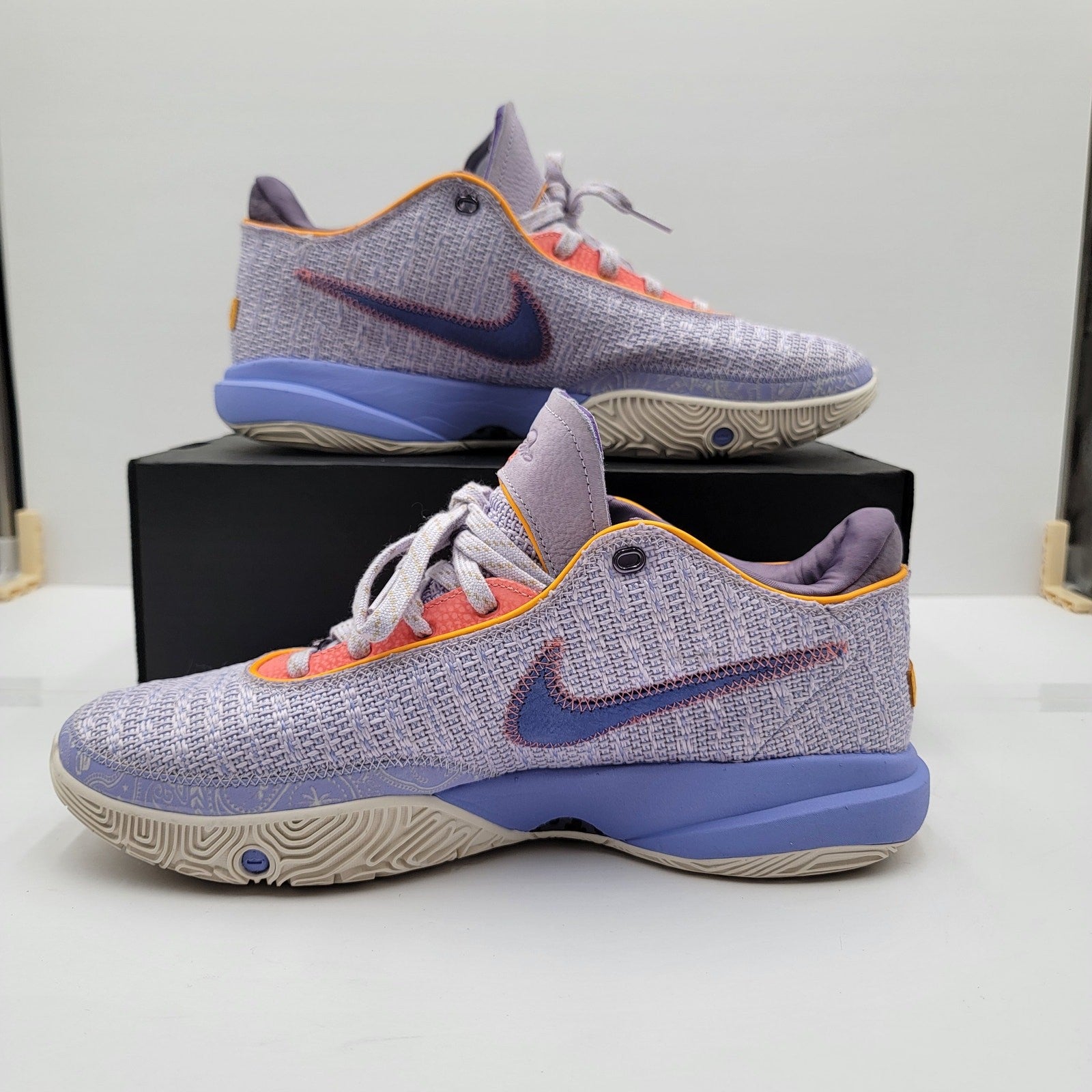 Nike LeBron 20 'Purple and Gold' Basketball Shoes - Size 12