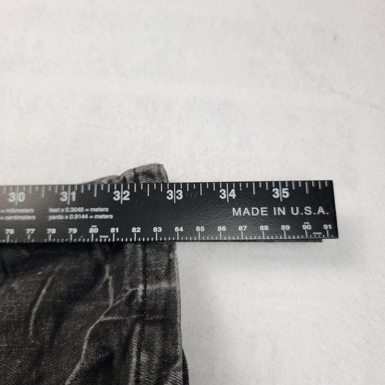 Another Hype Piece Jeans Mens 44x33 Black Paint Splatter Distressed Stretch 12036