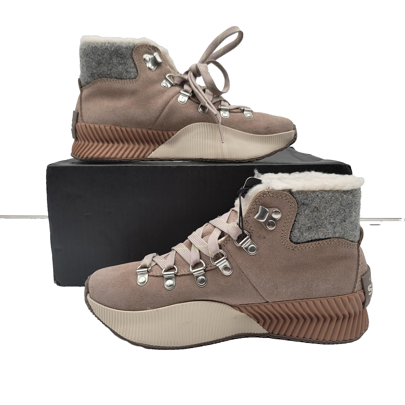 Sorel Out N About III Conquest WP Shoes Wmns Size 5.5 Waterproof Fur Lined Boots1