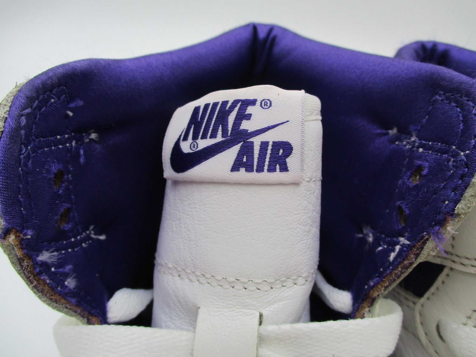 Nike Air Jordan 1 High OG Shoes Womens Size 7.5 White Court Purple CD0461-1512